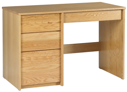 Nittany Panel End Pedestal Desk w\/2 Boxes, 1 File Drawer & Pencil Drawer, 45"W